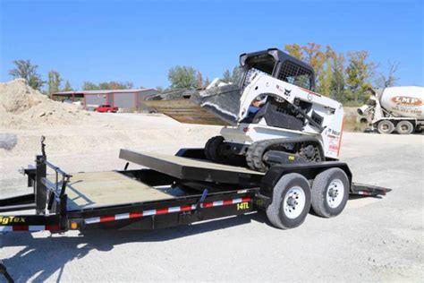 aluminum trailer for skid steer|heavy duty skid steer trailers.